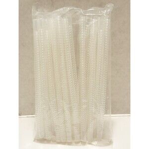 30 Pack Bendable Clear Plastic Straws 9 Inch Long Flexible Straws New In Package